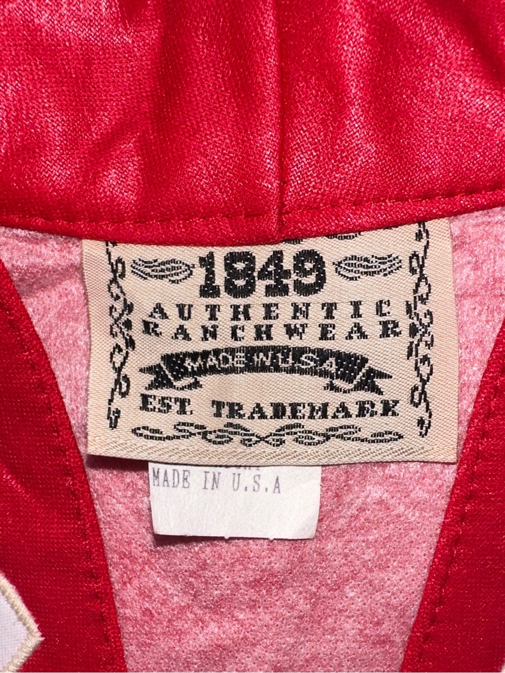 Vintage 1849 Authentic Ranchwear Women Small Western Show Vest Red Black - Picture 9 of 13